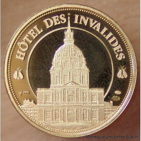 Médaille OR  Bicentenaire de la Mort Napoléon I / Hôtel des Invalides