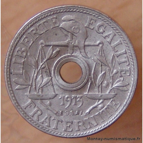  Essai de 25 centimes 1913 Concours de Becker petit module