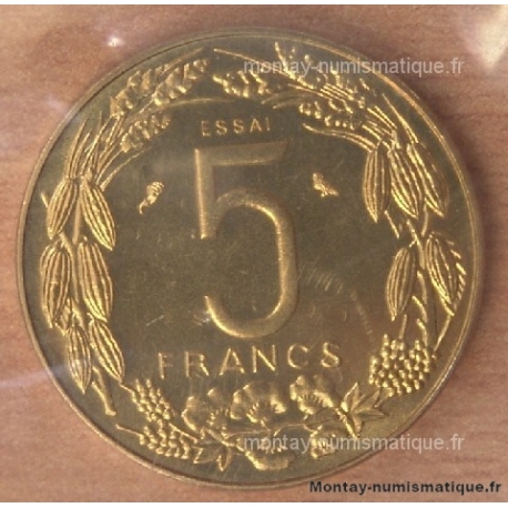 Afrique Centrale 5 francs 1973  Essai