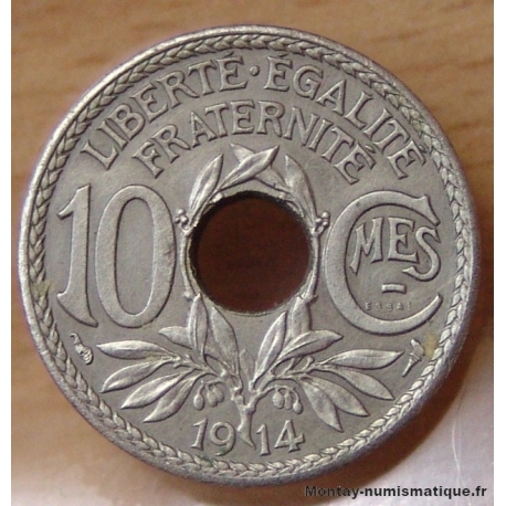 Piéfort Essai de 10 centimes 1914 Lindauer