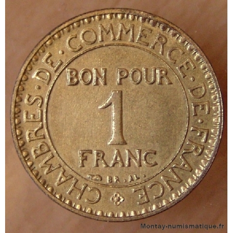 PIÉFORT - 1 Franc Chambre de Commerce 1920 Essai