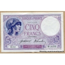 5 Francs Violet 8-8-1918 W.3155