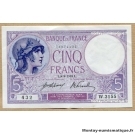 5 Francs Violet 8-8-1918 W.3155