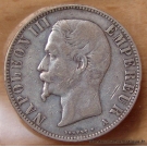 5 Francs Napoléon III Empereur 1855 A Paris