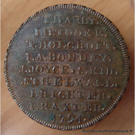 Royaume-Uni 1/2 Penny token Erskine et Gibbs 1794