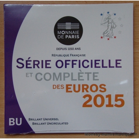Série BU EURO FRANCE 2015 - Brillant Universel