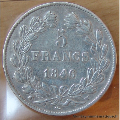 5 Francs Louis Philippe 1846 W Lille