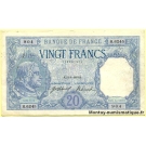20 Francs Bayard 21-1-1919