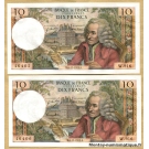 10 Francs Voltaire 8-11-1973 W.916 paire n° consécutifs