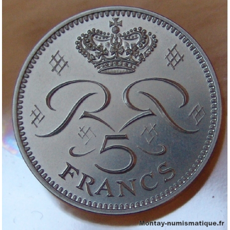 Monaco - Pièfort 5 Francs Rainier III 1971