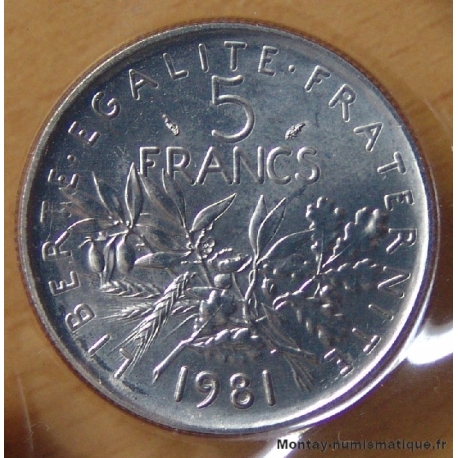5 Francs Semeuse 1981