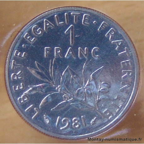 1 Franc Semeuse 1981
