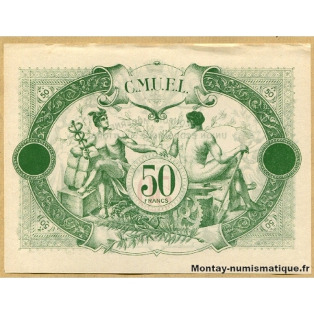 Nice (06) 50 Francs Union Economique du Littoral (1938).
