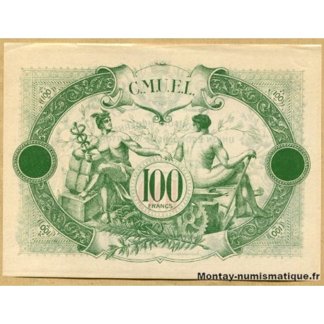 Nice (06) 100 Francs Union Economique du Littoral (1938).