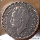 Monaco 100 Francs piéfort 1950 Rainier III essai argent