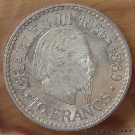 Monaco - 10 Francs Charles III  1966 essai Flan bruni