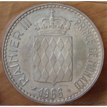 Monaco - 10 Francs Charles III  1966 essai Flan bruni