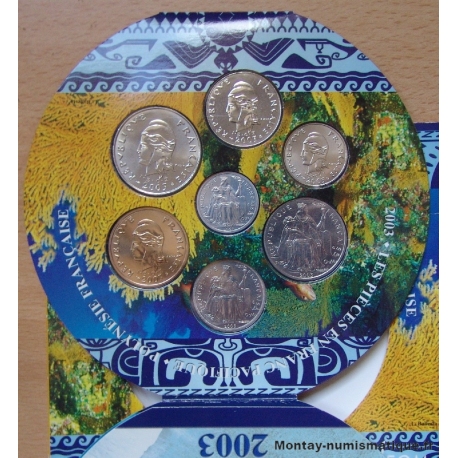Nouvelle-Calédonie - Série Bu 2003 Franc Pacifique.