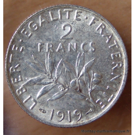 2 Francs Semeuse 1919
