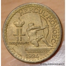 Monaco 50 centimes Louis II 1924 Poissy