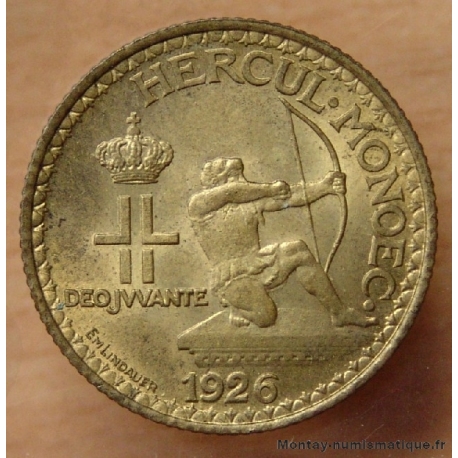 Monaco 1 Franc Louis II 1926 Poissy