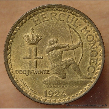 Monaco 2 Francs Louis II 1924 Poissy