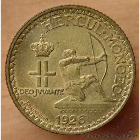 Monaco 2 Francs Louis II 1926 Poissy