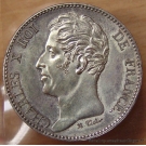 5 Francs ( module de )  Prince de Salerne et la duchesse de Berry 1825