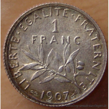 1 Franc Semeuse 1907