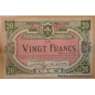 Lille (59) Bon Communal 20 Francs 28/11/1916
