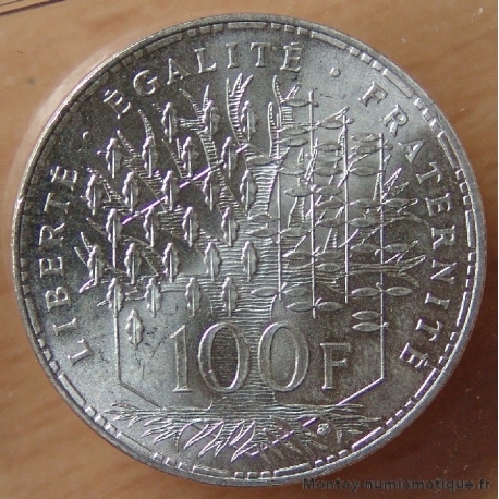 100 Francs Panthéon 1986