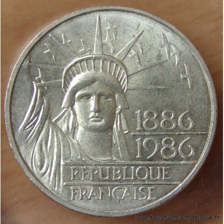 100 Francs Liberté 1986 - Statut de La Liberté.