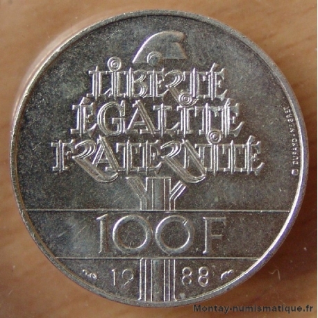 100 Francs Fraternité 1988