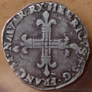 Henri IV Quart d'Ecu de Navarre 1604 Saint-Palais