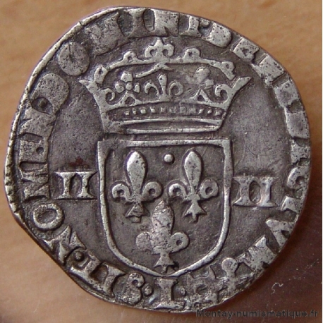 Henri IV Quart d'Ecu 1605 L Bayonne