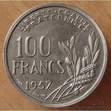 100 Francs Cochet 1957 B Beaumont-Le-Roger