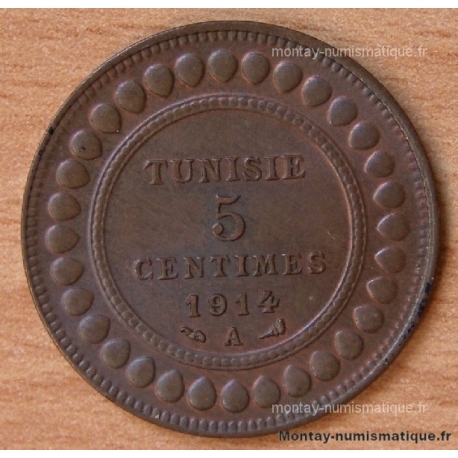 Tunisie 5 Centimes 1914 A