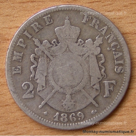 2 Francs Napoléon III 1869 A Paris