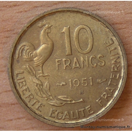 10 Francs Guiraud 1951 B