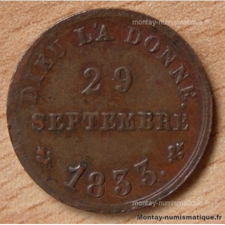 1/2  Franc  Henri V 1833 bronze