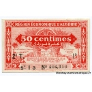 Algérie - 50 centimes 1944 2T série I 3 Région Economique Algérienne