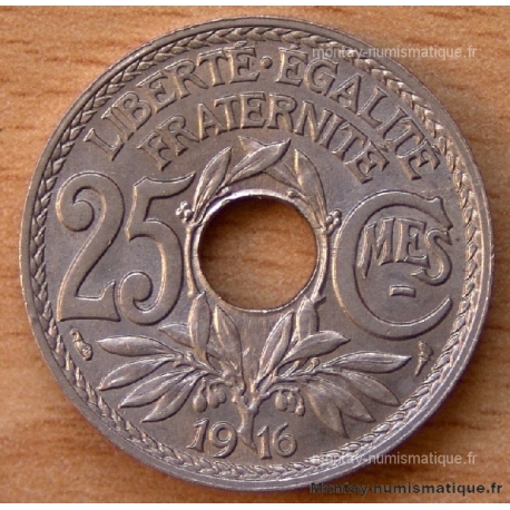 25 Centimes Lindauer Cmes souligné 1916