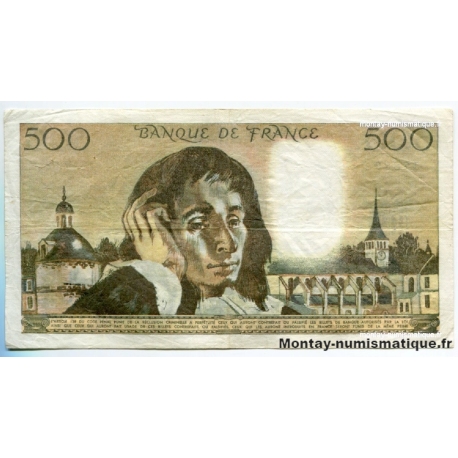 500 Francs Pascal 5-10-1978 Y.92