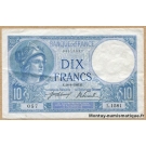10 Francs Minerve 28-8-16 L.1581