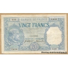 20 Francs Bayard 13-1-1919