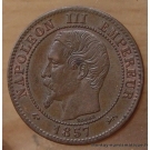 Napoléon III Deux centimes 1857 D grand D Grand lion