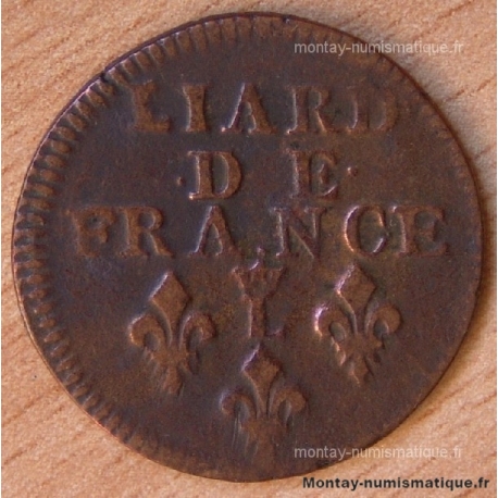 Louis XIV Liard de France, buste âgé 1693 L Lille