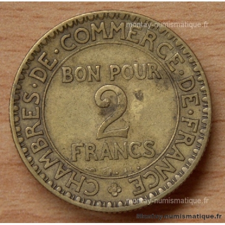 2 Francs Chambre de Commerce 1920 2 fermé