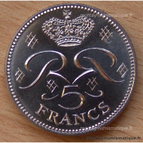 Monaco - 5 Francs Rainier III 1975