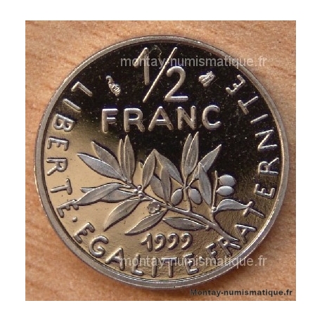 1/2 Franc Semeuse 1999 BE Belle Epreuve